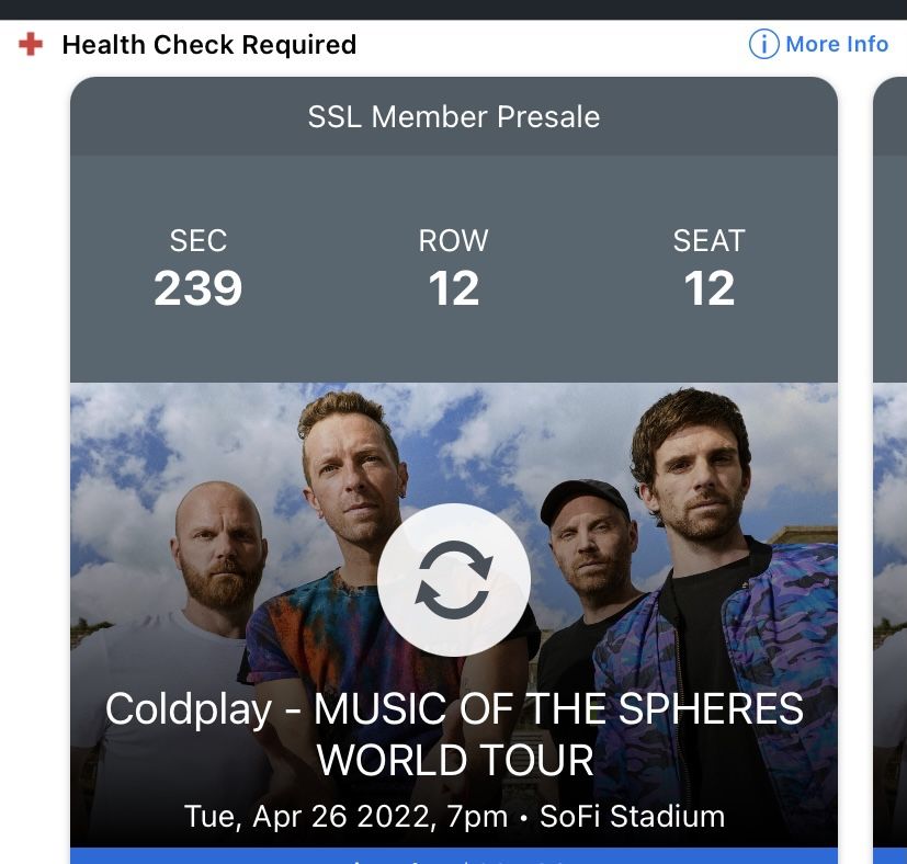 Coldplay - Sofi Stadium 