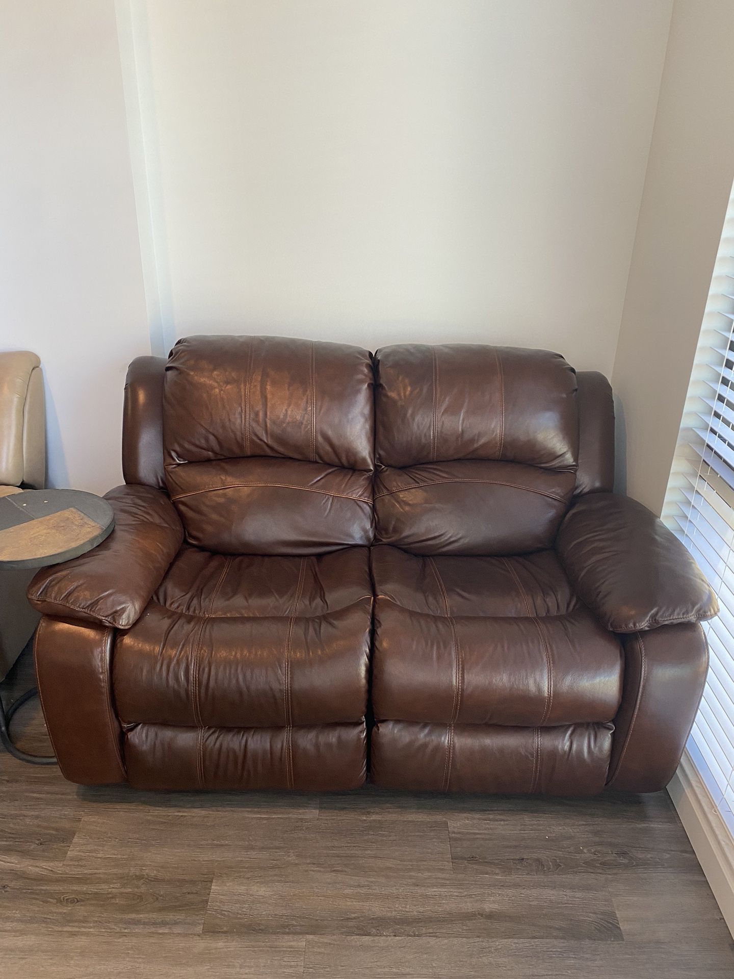 Two Leather Recliner Couches