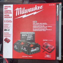 New batteries and chargers