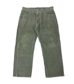 Vintage Levis Silver Tab Corduroy Pants Mens 38 x 30 Green Baggy Loose Fit Y2K