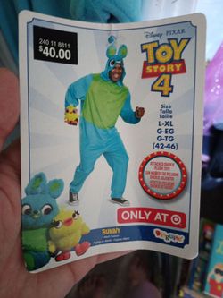 Bunny toy story 4 costume (no duckie)