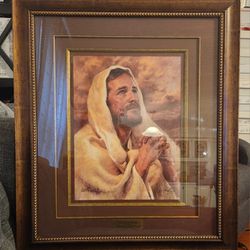 I Have Prayed For Thee Print Framed Limited Autograph Del Parson 