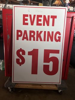 Event Parking Sign 