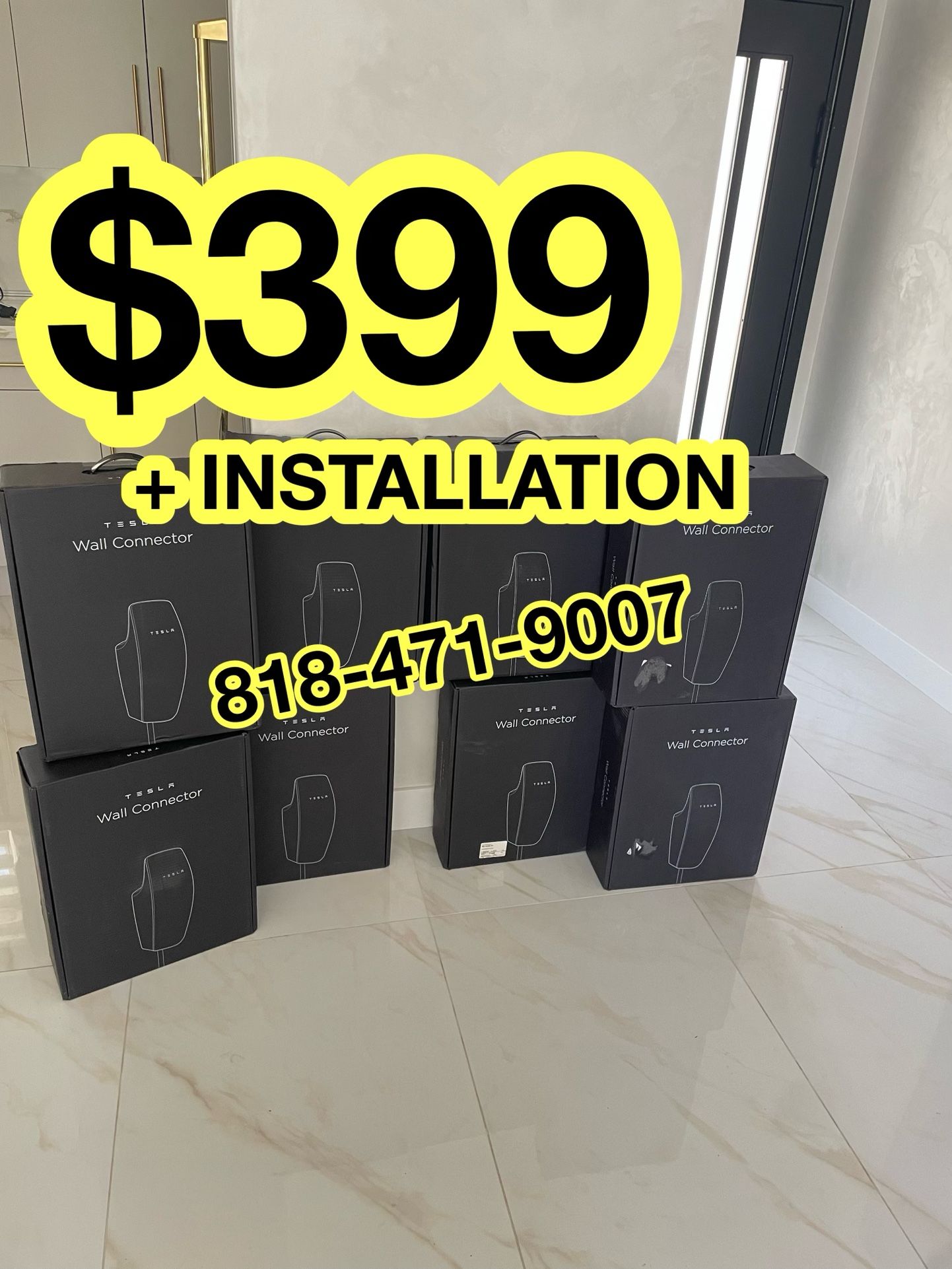 Tesla Wall Connector Car Charger Nema 1450 Outlet 