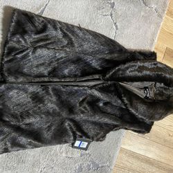 Ellen Tracy New Fur Vest Womens Size Xl Thumbnail