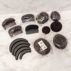 Hair Styling Accessories | Donut Buns & Volume Inserts | 15 Piece Set
