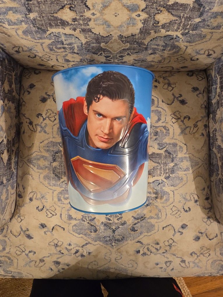 Cinemark Superman Legacy 2025 Tin Popcorn Bucket.