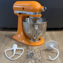 Orange Kitchenaid Artisan Mixer 