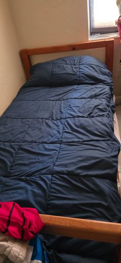 Wooden Twin Mattress  And armoire