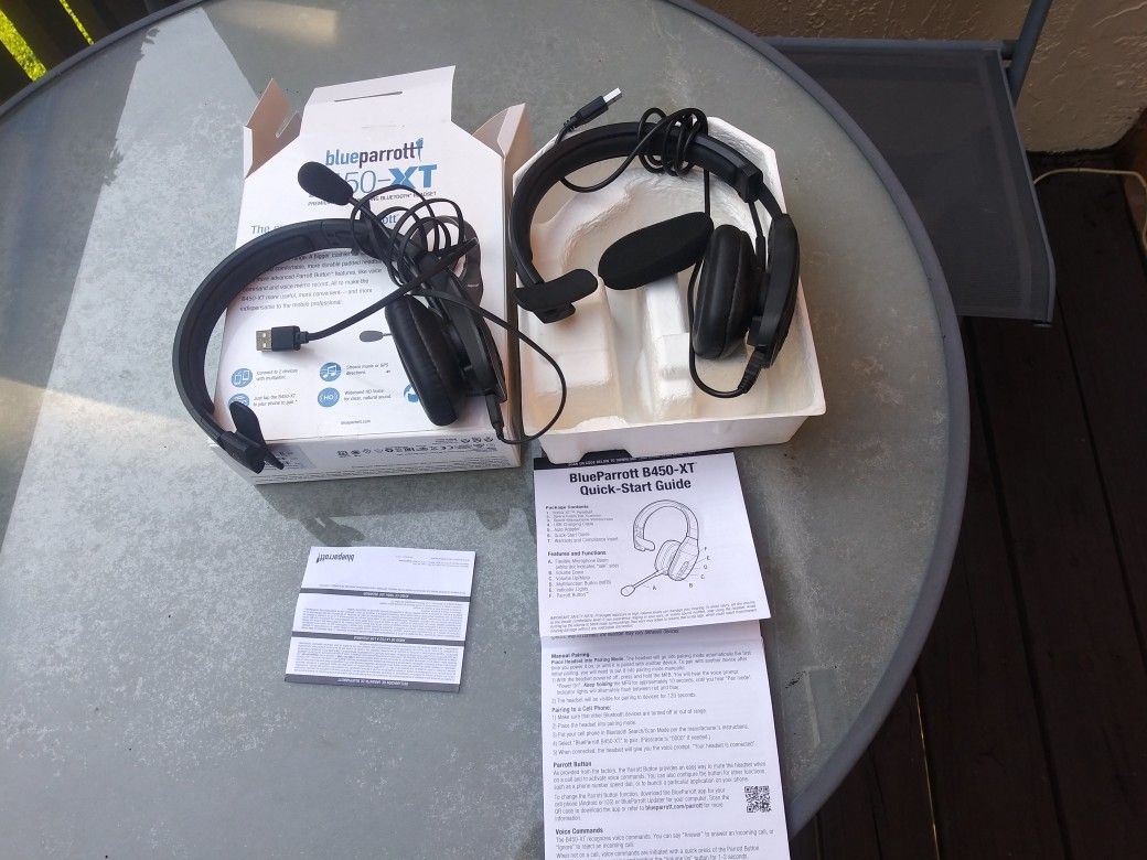 Blue Parrot B 450 XT Bluetooth Headset for Sale in Fort Lauderdale, FL
