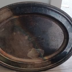 Sterling Silver Plated Tray