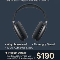 AirPods Max Midnight - New & Sealed