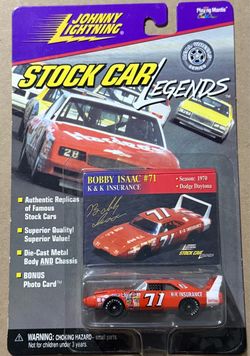 Johnny Lightning Stock Car Legends Bobby Isaac’s 1969 Dodge Charger Daytona.