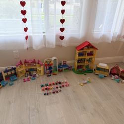 Peppa Pig Toy Lot – Multiple Playsets & Figures