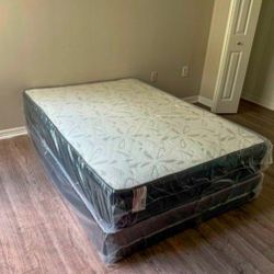 Full Size Bed With Boxspring Full Size Mattress New ALL Sizes Available QUEEN MATTRESS 