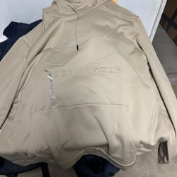 NWT Men’s Tan Under Armor Hoodie 2XL