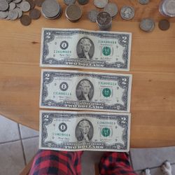  Three 2003 2 Dollar bills rare I series 