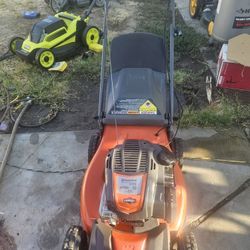 Lawn Mower Husqvarna  All Wheel Drive Self Propelled Lawn Mower Starts On First Pull And Runs Perfect Ready To Use 