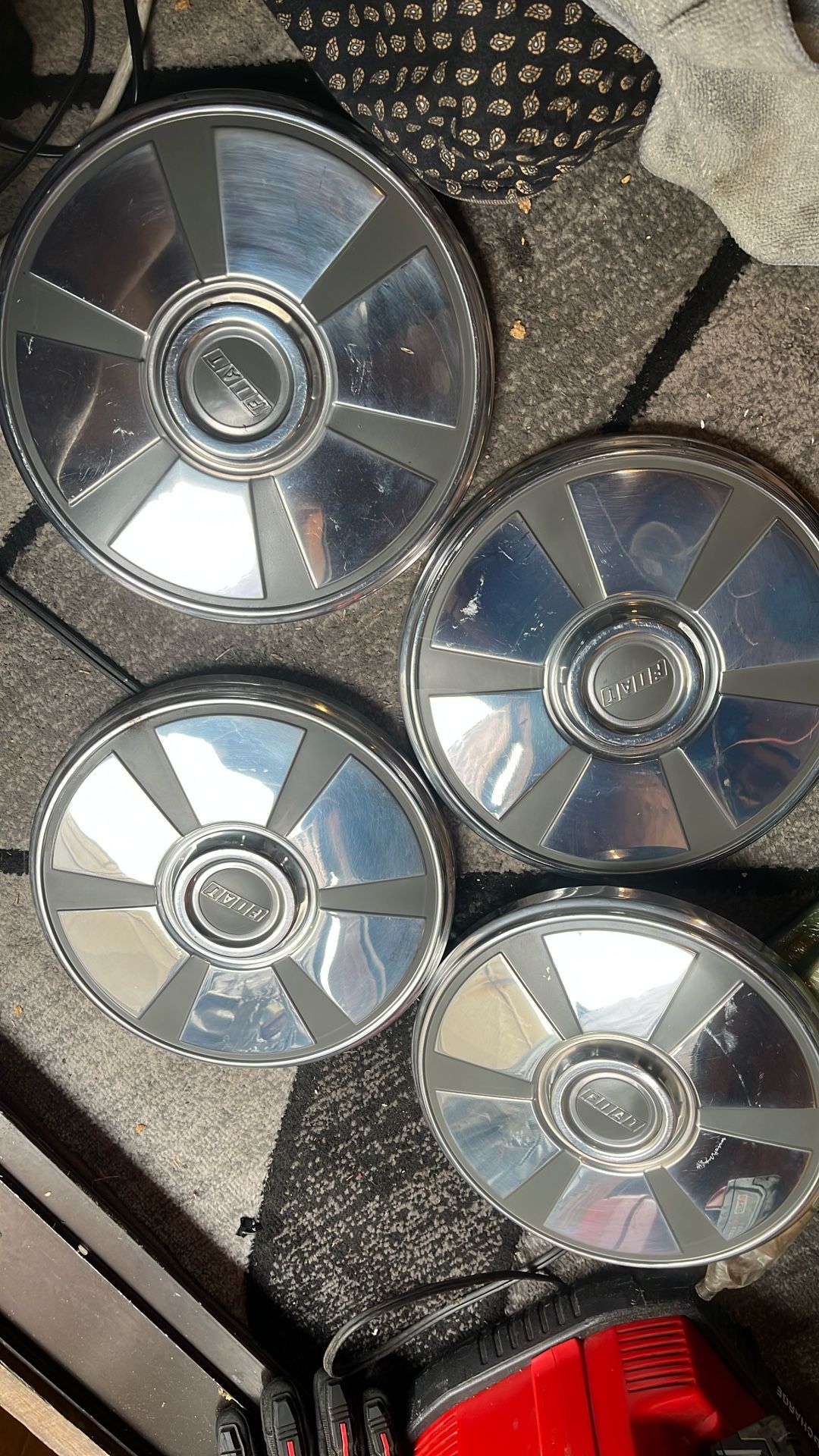 Vintage Fiat hubcap