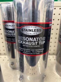 Premium Stainless Steel Resonator Exhaust Tip