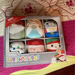 Squishmallow Special 2021 Holiday Plush Ornaments Set