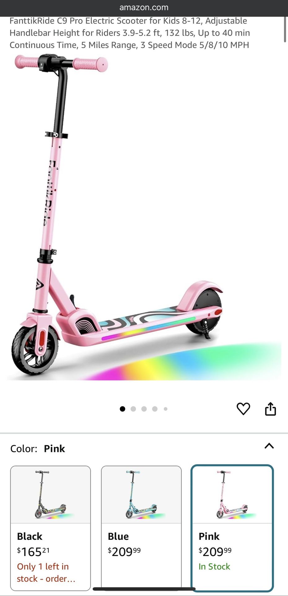 FanttikRide C9 Pro Electric Scooter for Kids