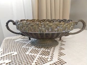 Beautiful Vintage Brass Center Bowl - Andrea Sadek