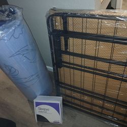 THIS WEEKEND JUST $199!! Queen Bed Set...NEW NEW ALL NEW - Mattress, Frame, Protector - NEW