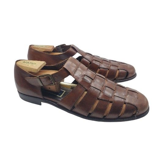 BRAGANO by Cole Haan Mens Fisherman Sandals Brown Leather Size 11 M Shoes Italy for Sale in Seattle WA OfferUp