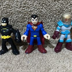 Imaginext DC Comics Batman Mr Freeze Superman lot of 3 Figures