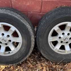 NISSAN TITAN 17” RIMS & TIRES 