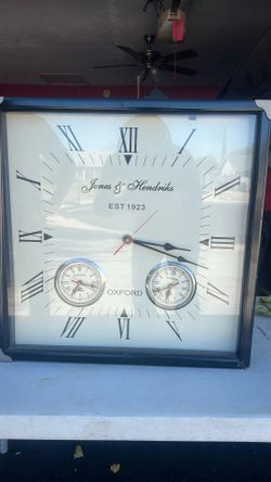 ANTIQUE VINTAGE COLLECTIBLE BRASS WOODEN OXFORD 1923 NAUTICAL MARINE WALL CLOCK