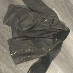 brand New Small Women’s Size Gray Jacket pLeather From Forever 21