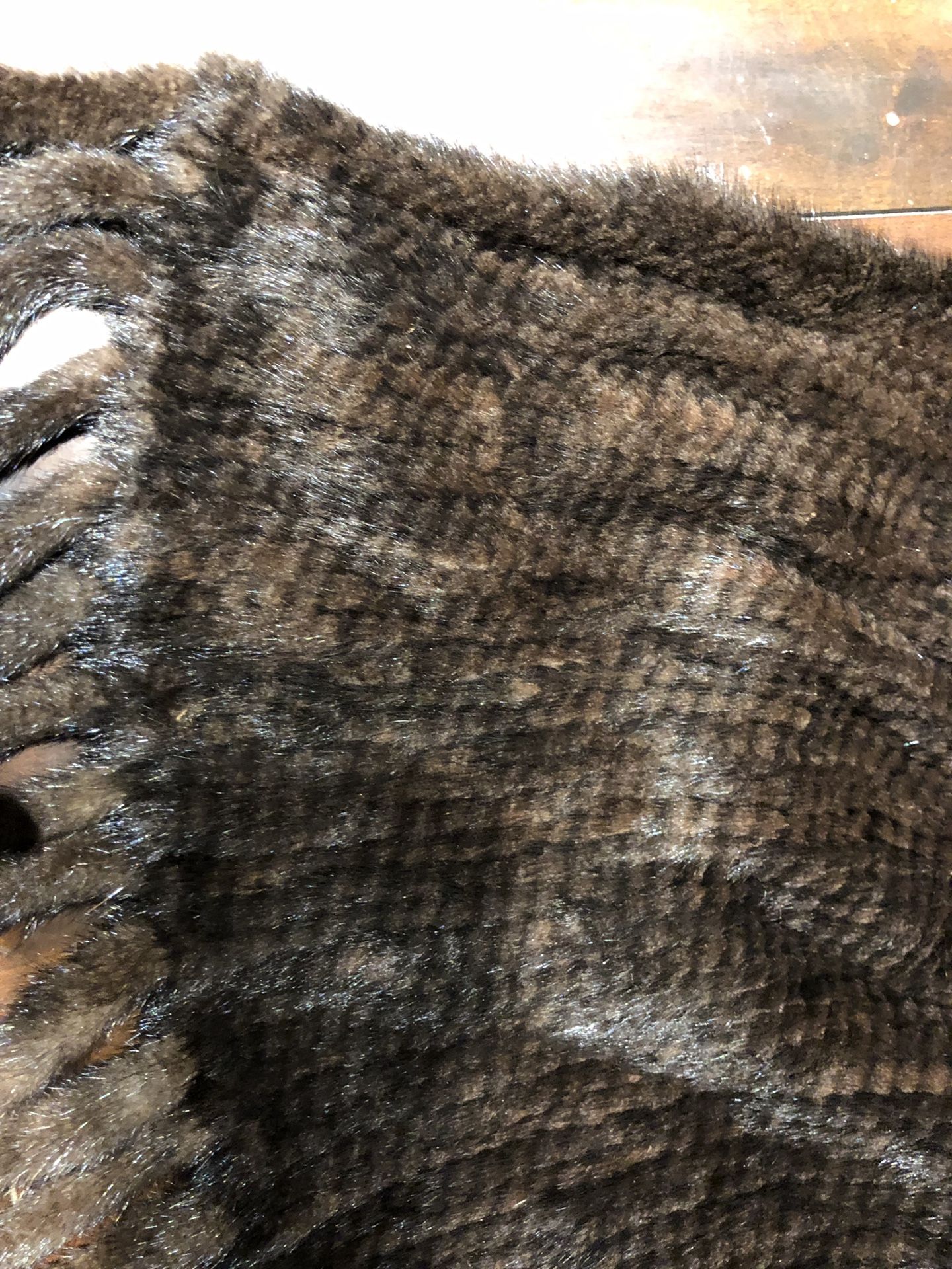 Real Mink scarf/ Shaw hand crochet. New, never worn