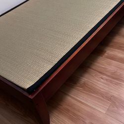 Twin Bed Frame  Japanese Style Low Profile Tatami Mats 