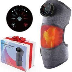 Knee Massager,Valentines Day Gifts for Her Him,Knee Shoulder Massager with Heating,Gifts for Boyfriend Girlfriend Women Men(Black)
