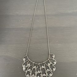 Silver Chandelier Necklace 