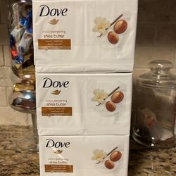 Set of 12 dove beauty bar (3packs)•SHEA BUTTER•100g/bar•all for $10