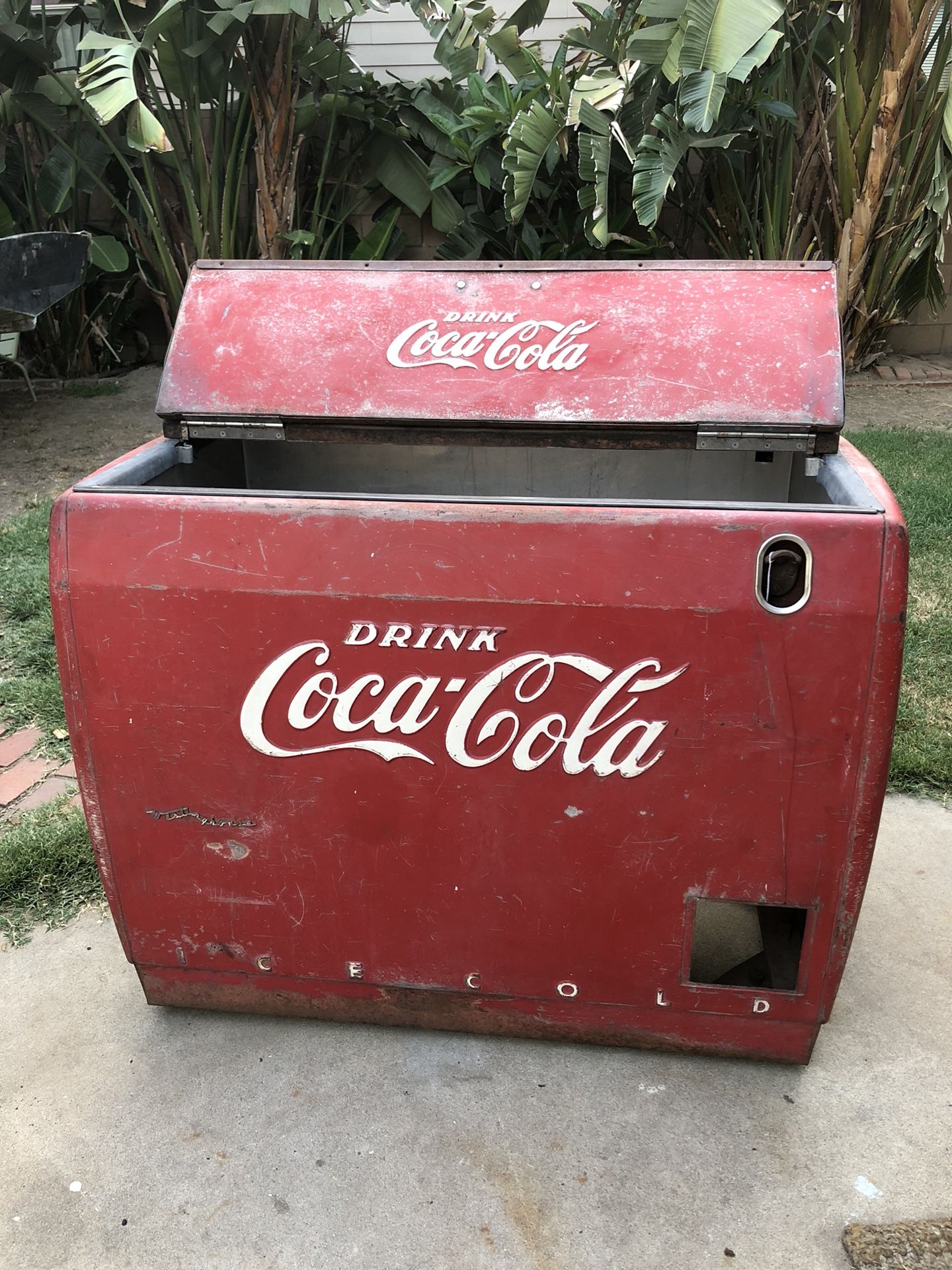 Vintage 1950’s Coca Cola Cooler Ice Chest by Westinghouse WE6