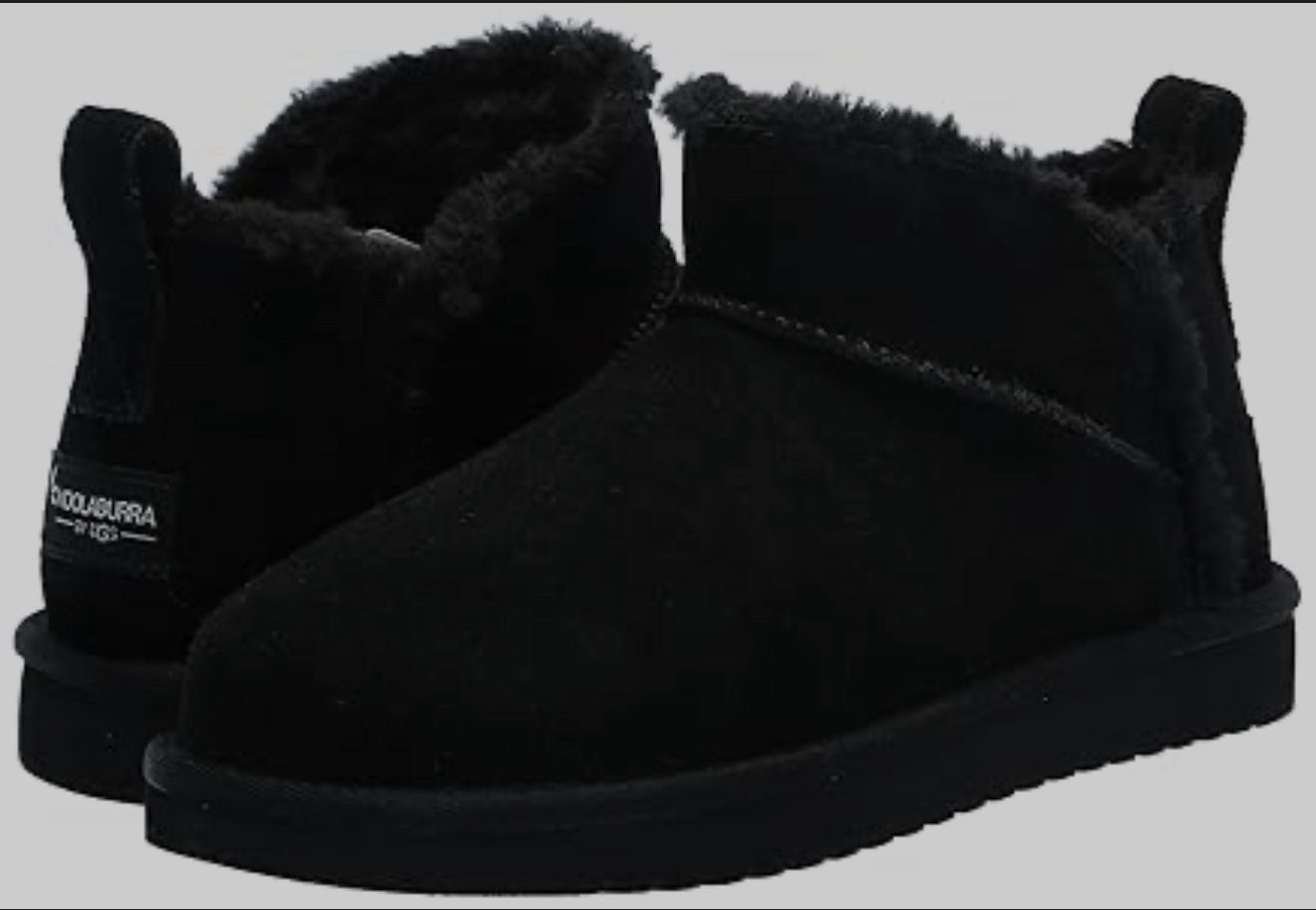 Koolaburra by UGG  Women's Suede Platform Ultra Mini Boots Black Sz 5