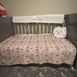 Crib Set 3 Piece Gray 