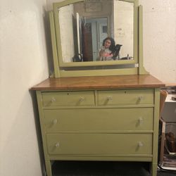 Antique Wooden Dresser 