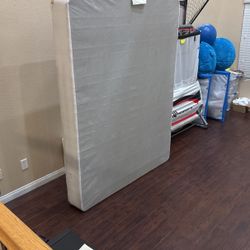 Queen-size box spring in good condition. Clean and ready to use.  Dimensions: 79” L × 60” W × 9” H