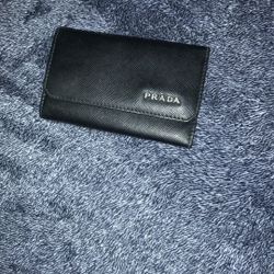 Prada key case holder 6 Key Hold Wallet  Black 