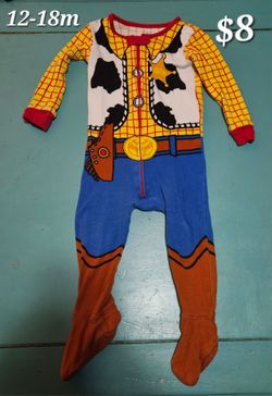 Toy Story Woody Baby Footed Pajamas 12-18M