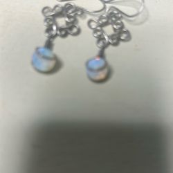 Opal Essence Stone Summer Earrings Wider