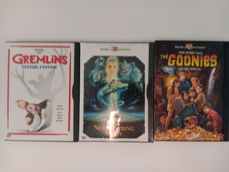 Gremlins, The Neverending Story & The Goonies DVDs