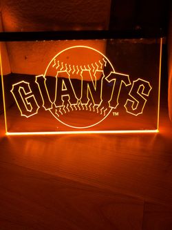 SAN FRANCISCO GIANTS LED LIGHT SIGN 8x12