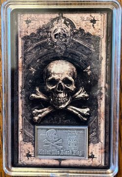 1/10 Oz Silver Under The Black Flag Silver Bar .999 FS