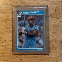 1985 Fleer Baseball Card#286 Kirby Puckett Rookie (Nr Mt/Mint) Pack Fresh!